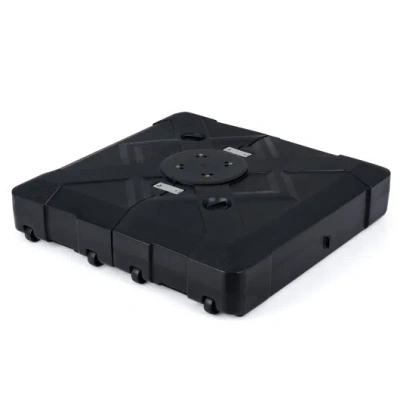 Costway 34" X 34" Cantilever Patio Umbrella Base With 4 Wheels In Multi