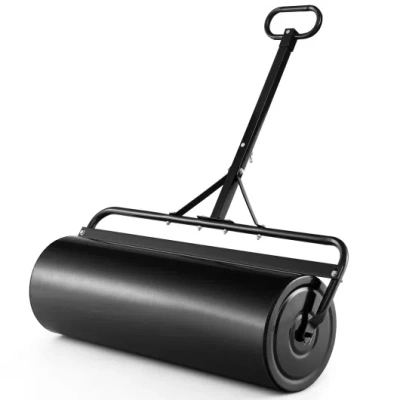 Costway 39 Inch Wide Push/tow Lawn Roller-black
