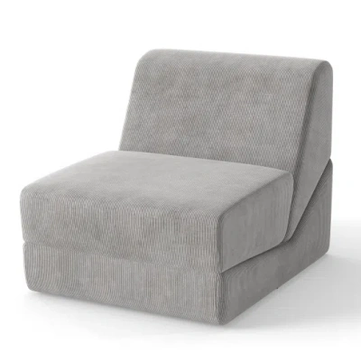 Costway 3-in-1 Folding Sofa Bed With Washable Zippered Cover-gray