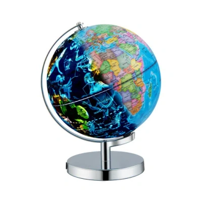 Costway 3-in-1 Illuminated World Globe With Stand And 88 Constellations In Multi