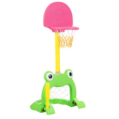 Costway 3-in-1 Kids Basketball Hoop Set Stand In Multi