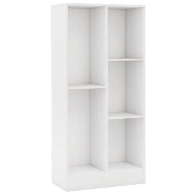 Costway 41 Inches 5-cube Floor Bookcase With 2 Anti-tipping Kits-white In Multi