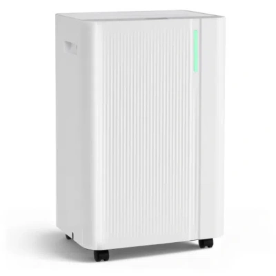 Costway 4500 Sq. Ft 54 Pints Dehumidifier With Drain Hose For Home-white