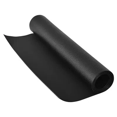 Costway 47''x24'' Treadmill Mat Large Floor Protector Exercise Fitness Gym Equipment Mat In Black