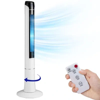 Costway 48" Oscillating Tower Fan In White