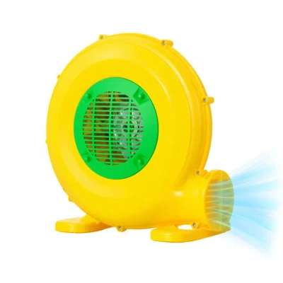 Costway 480w Bounce House Blower With Handle And Ground Stakes In Yellow