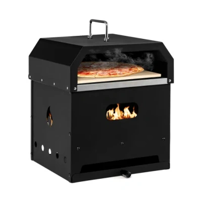 Costway 4-in-1 Outdoor Portable Pizza Oven With 12 Inch Pizza Stone In Multi