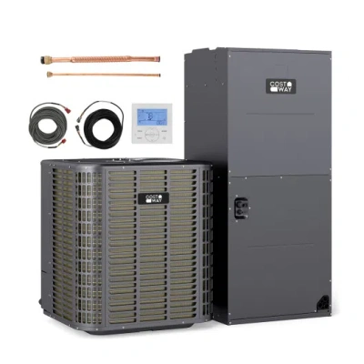 Costway 5 Ton 17 Seer2 High-performance Heat Pump System (operates Down To 5°f) In Multi