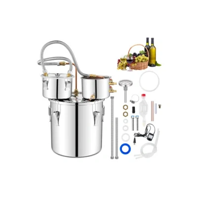 Costway 5/10 Gal 22/38 L Water Alcohol Distiller For Diy Whisky-5 Gal In Multi