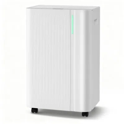 Costway 54 Pints Dehumidifier With Drain Hose 3 Modes Led Display 3-color Indicator Light 4500 Sq.ft In White