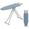 Costway 57" X 16.5" Carbon Steel Ironing Table With Iron Rest And 7-level Height-blue