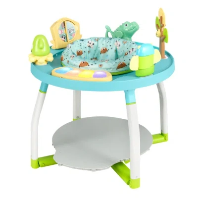 Costway 5-in-1 Baby Activity Center Interactive Bounce Seat With Removable Toys-blue In Multi