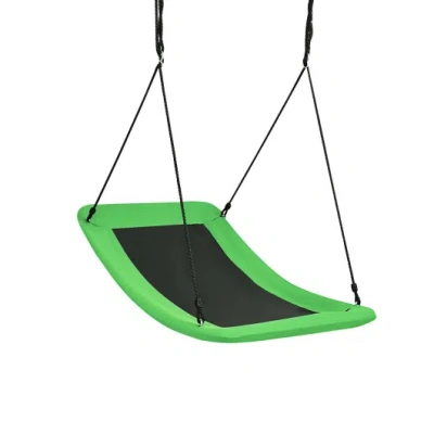 Costway 60 Inch Platform Tree Swing 700 Lbs For Kids And Adults-green In Multi