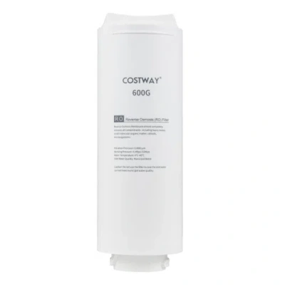 Costway 600 Gpd Replacement Ro Filter For Aw-rb20/aw-rb05 Under-sink Reverse Osmosis System In White