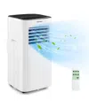 Costway 6000 Btu (9000 Btu Ashar) Portable Air Conditioner 3-in-1 Ac Unit With Cool Dehum Fan Sleep Mode In White