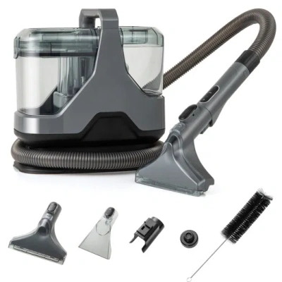Costway 600w Upholstery Cleaner Machine With 15kpa Powerful Suction And Versatile Attachments-gray In Multi