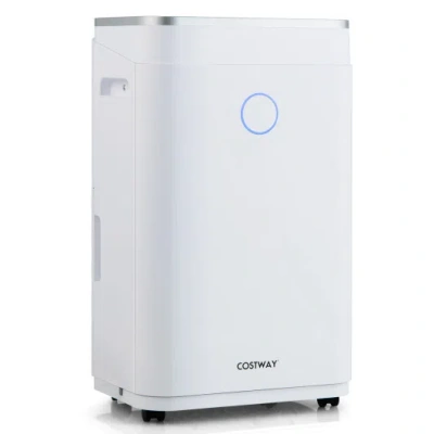 Costway 60-pint Dehumidifier For Home And Basements 4000 Sq. Ft With 3-color Digital Display-white