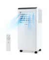 Costway 6500 Btu(10000 Btu Ashrae) Portable Air Conditioner 3 -in-1 Air Cooler Dehumidifier Fan 24h Timer In White