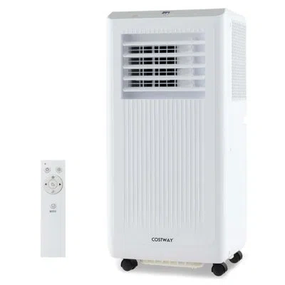 Costway 6500 Btu(10000 Btu Ashrae) Portable Air Conditioner 3-in-1 Freestanding Air Cooler With Dehumidifier In White