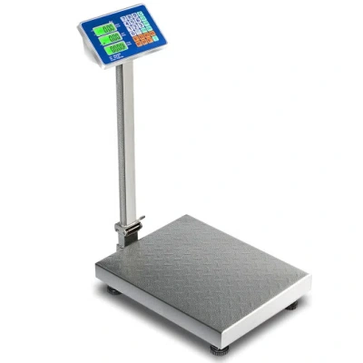 Costway 660 Lbs Weight Platform Scale Digital Floor Folding Scale In Multi