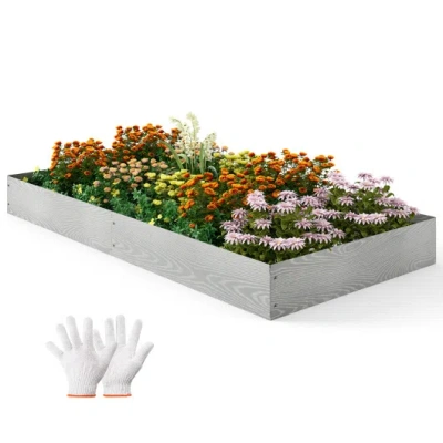 Costway 6-pack 20 Ft Galvanized Metal Landscape Edging For Lawn Yard（patented） In White
