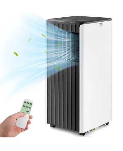 Costway 7100 Btu (10000 Btu Ashare) Portable Air Conditioner 3-in-1 Ac Unit W/ Cool Dehum Fan Sleep Mode In White