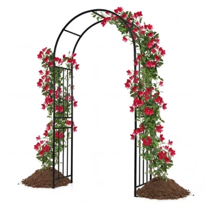 Costway 7.2 Feet Garden Decoration Climbing Plants Arch In Multi