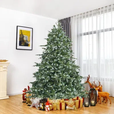 Costway 72'' H Green Most Realistic Spruce Cashmere Christmas Tree In Red,white,green,yellow,black