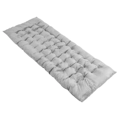 Costway 75 X 27.5 Inch Camping Cot Pads With Soft And Breathable Crystal Velvet-gray In Multi