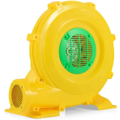 Costway 780w Bounce House Blower 1 Hp Portable Air Pump Fan With Handle And Ground Stakes In Yellow