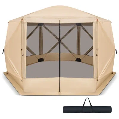 Costway 8 Person Tent In Beige