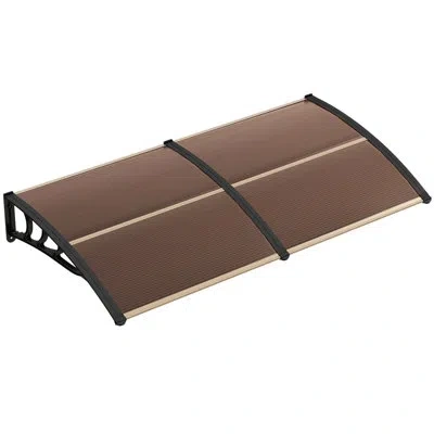 Costway 80'' W X 11'' D Polycarbonate, Aluminum, Abs Coffee Cover