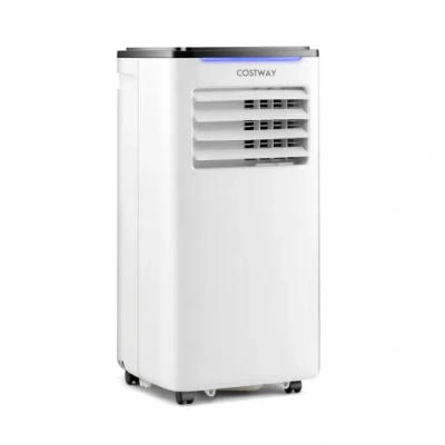 Costway 8000 Btu 3-in-1 Portable Air Conditioner With Fan And Dehumidifier Mode In White