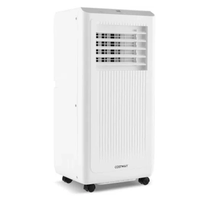 Costway 8000 Btu Portable Air Conditioner 3 In 1 Ac Unit Fan And Dehumidifier In White