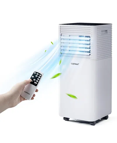Costway 8000 Btu Portable Air Conditioner 3-in-1 Air Cooler W/dehumidifier In White