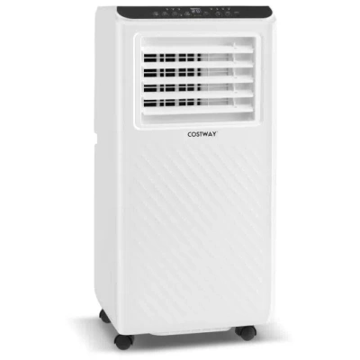 Costway 8000 Btu Portable Air Conditioner 3 In 1 Floor Ac Unit With Fan And Dehumidifier In White