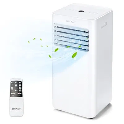 Costway 8,000 Btu Portable Air Conditioner In White