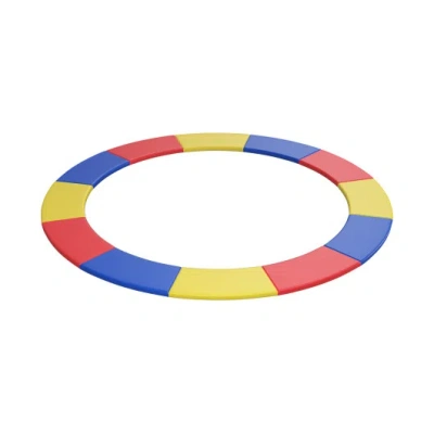 Costway 8/10/12/14/15/16 Feet Universal Trampoline Spring Cover-multicolor-16 Ft