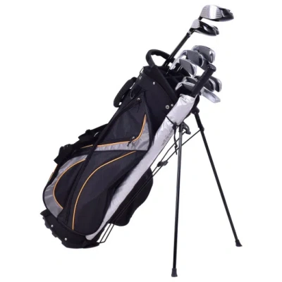 Costway 9 Inch Golf Stand Bag Divider Carry Pockets Storage In Multi