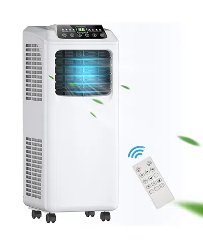 Costway 9,000 Btu Portable Air Conditioner & Dehumidifier Function Remote W/ Window Kit In White