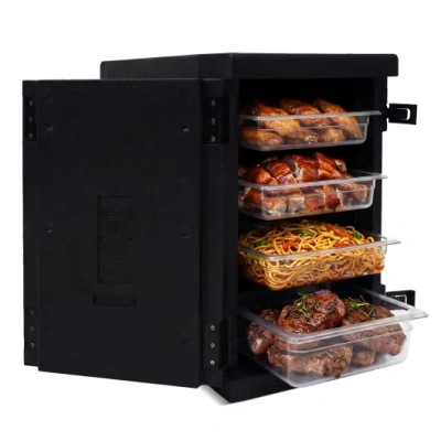 Costway 91 Qt Insulated Food Pan Carrier With Safety Buckles In Multi