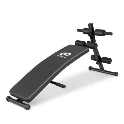 Costway Adjustable Decline Sit Up Bench For Exercise In Black