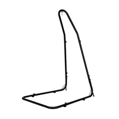 Costway Adjustable Hammock Chair Stand Steel Frame In Black