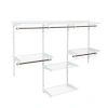 Costway Adjustable Wall Mounted Closet Rack System With Shelf In White