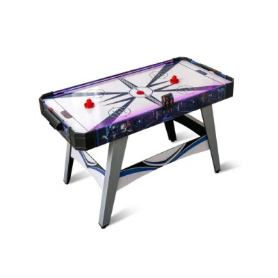 Costway Air Powered Hockey Game Table With 2 Pushers And Pucks-blue In Multi