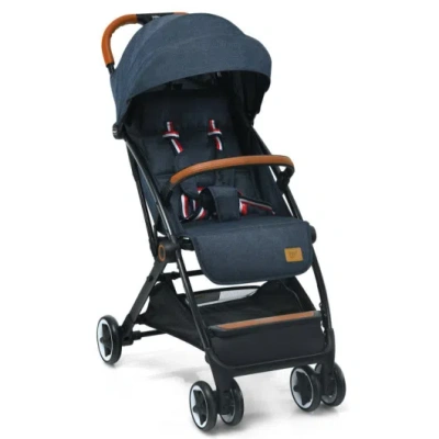 Costway Airplane-friendly Baby Stroller For Easy And Lightweight Travel In Green