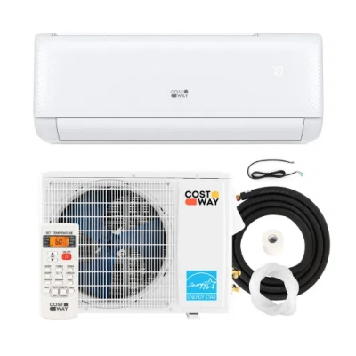 Costway Airtural Series 12000 Btu 21 Seer2 208-230v Ductless Mini Split Air Conditioner With Heater Pump Ene In Multi