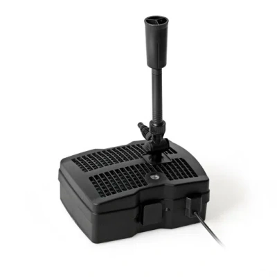 Costway All-in-one 660 Gph Pond Filter Pump With Sterilizer And Fountain Jet In Black