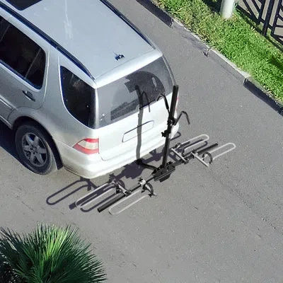 Costway Anchored Bike Rack In Black