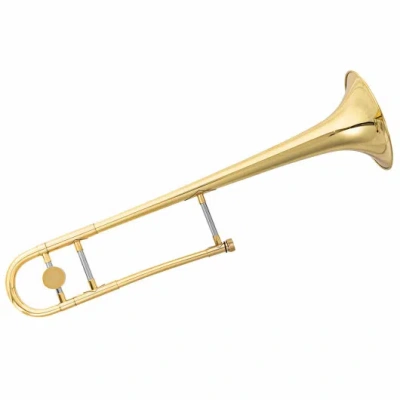 Costway B Flat Trombone Golden Brass With Mouthpiece